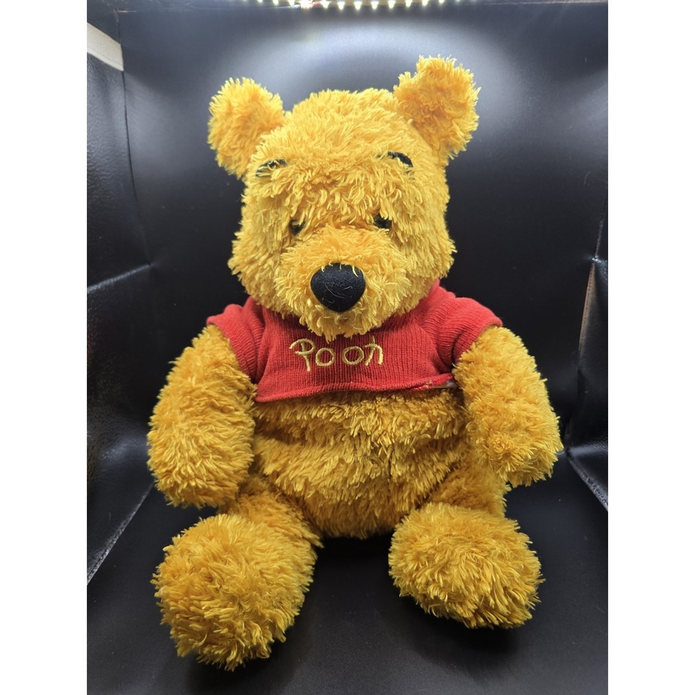 Disney Store Winnie The Pooh Bear 15" Plush Stuffed Animal Fuzzy
